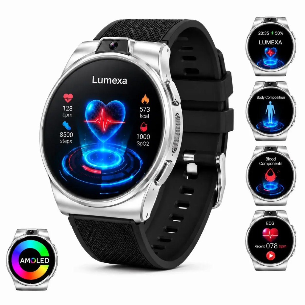 Lumexa™ complete kit: Health dashboard, AMOLED display and extra watch faces